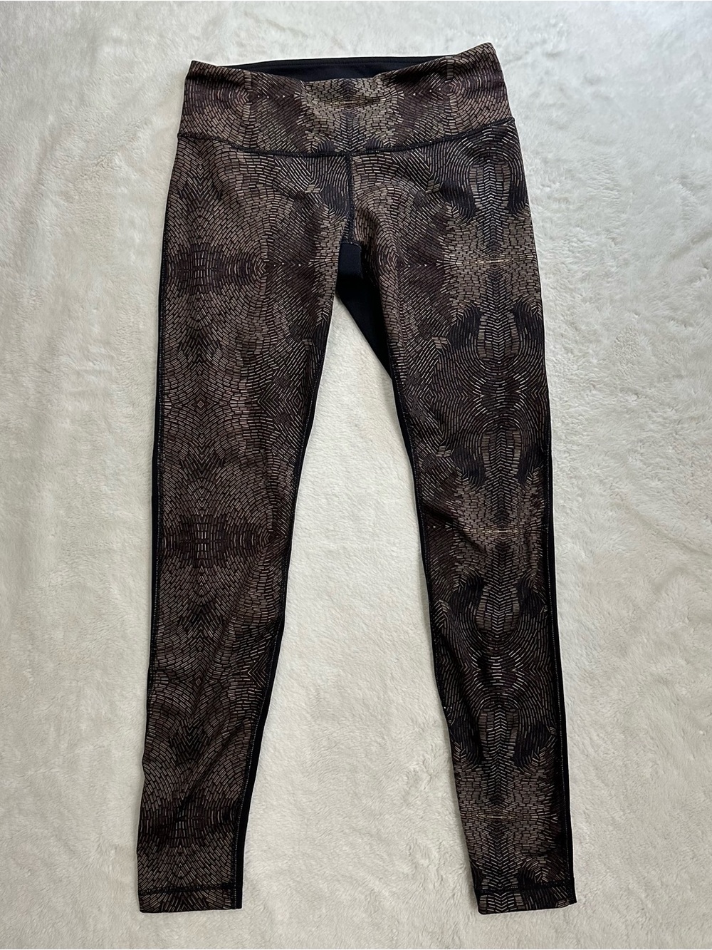 Lululemon Wunder Under Tight *SE 3D Print Golden Cashew Multi Black Size 8